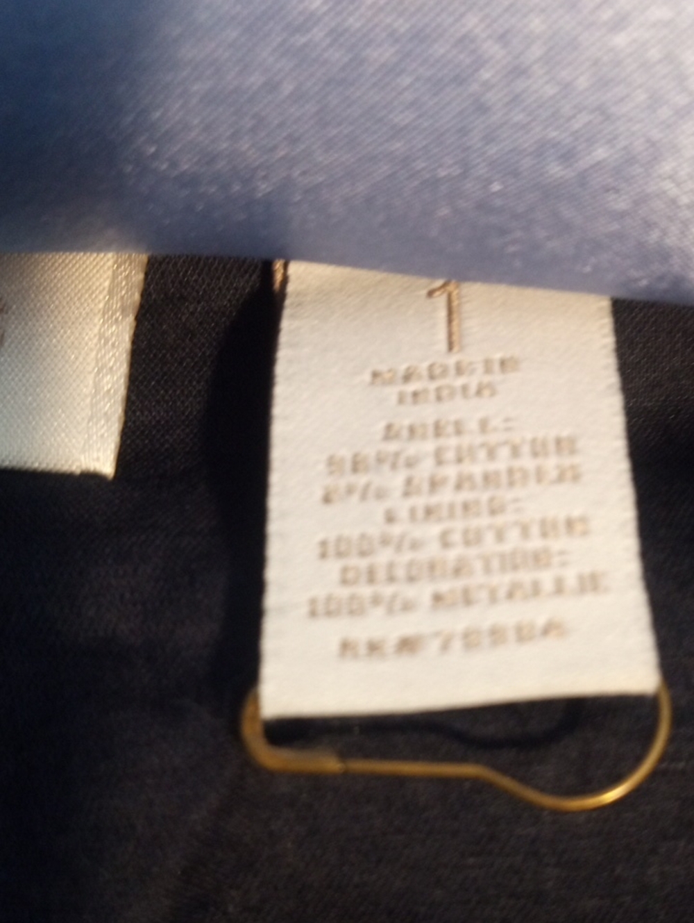 CHICO'S HEAVY SEQUINED DENIM JACKET - Picture 12 of 12